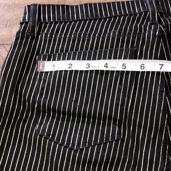 Hudson’s Spark ⚡️ SuperSkinny Gold Striped 5 Pocket Jeans 👖 Wow! - Picture 10 of 17